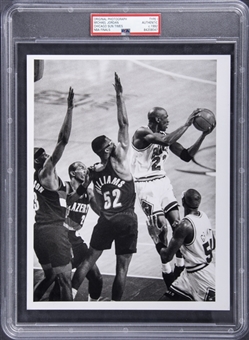 1992 Chicago Sun Times Original Type 1 Michael Jordan Photograph From NBA Finals - PSA Authentic